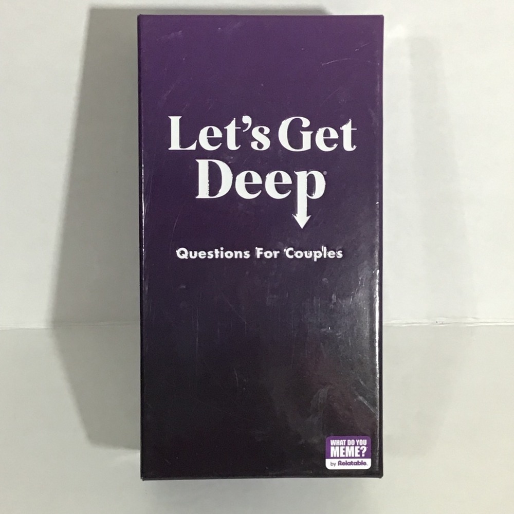 Lets Get Deep Questions For Couples Card‎ Game Ages 17 Plus What Do You Meme